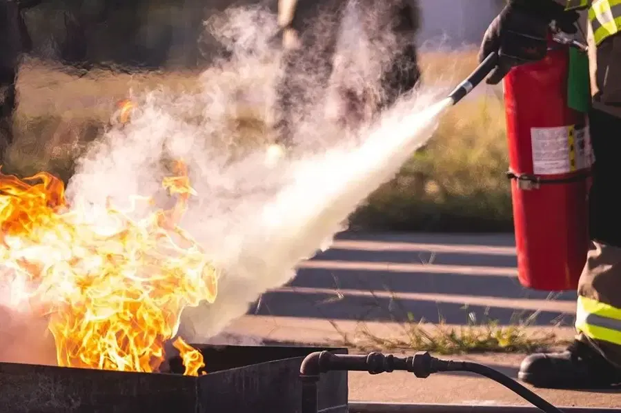 Fire fighting training